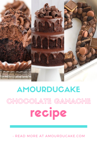 Chocolate ganache mounted by Amourducake