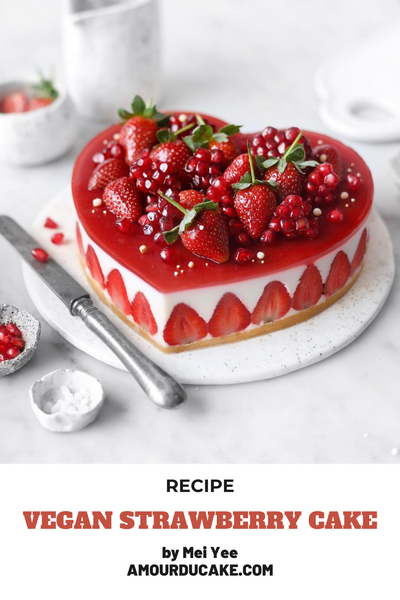 Gâteau aux fraises vegan