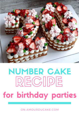 Easy number cake recipe